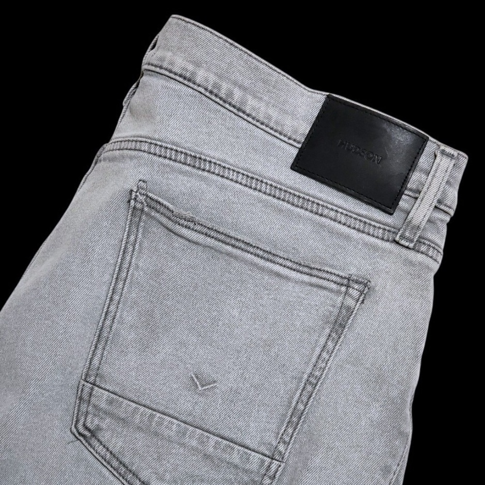NEW Hudson Zack $255 Stretch 5- Pocket Gray 38x32 Skinny Jeans